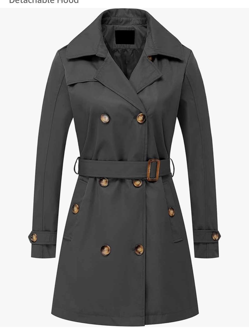 Women’s gray raincoat 3x